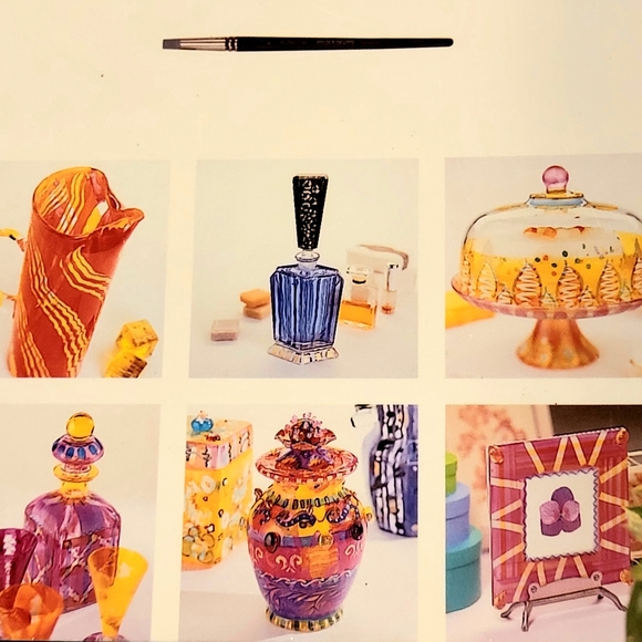 4 Books for artist and crafters projects techniques  PAINTING ON GLASS - Picture 7 of 9
